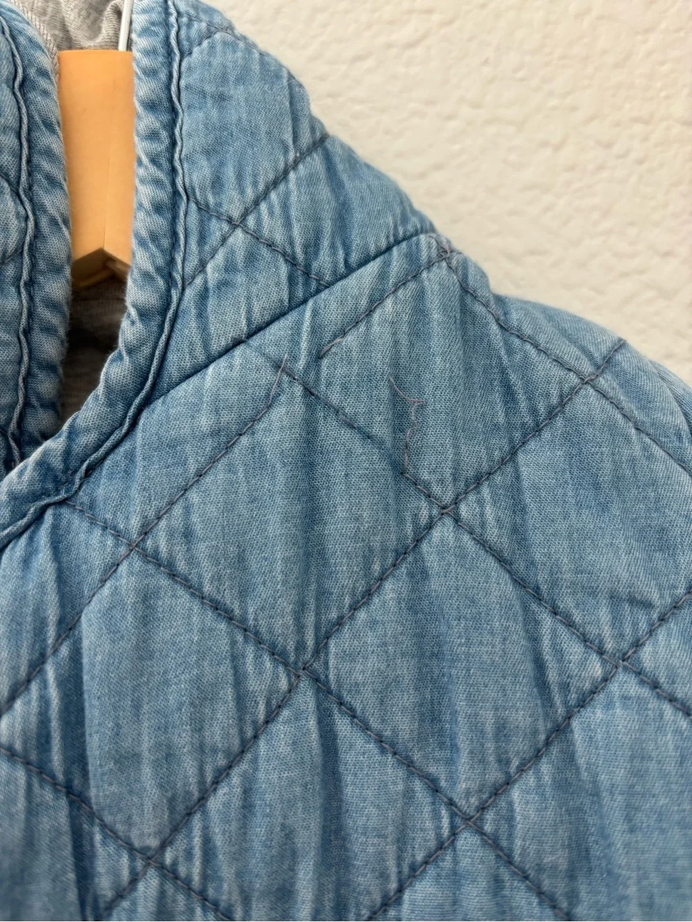 Bear Denim Quilted One Piece